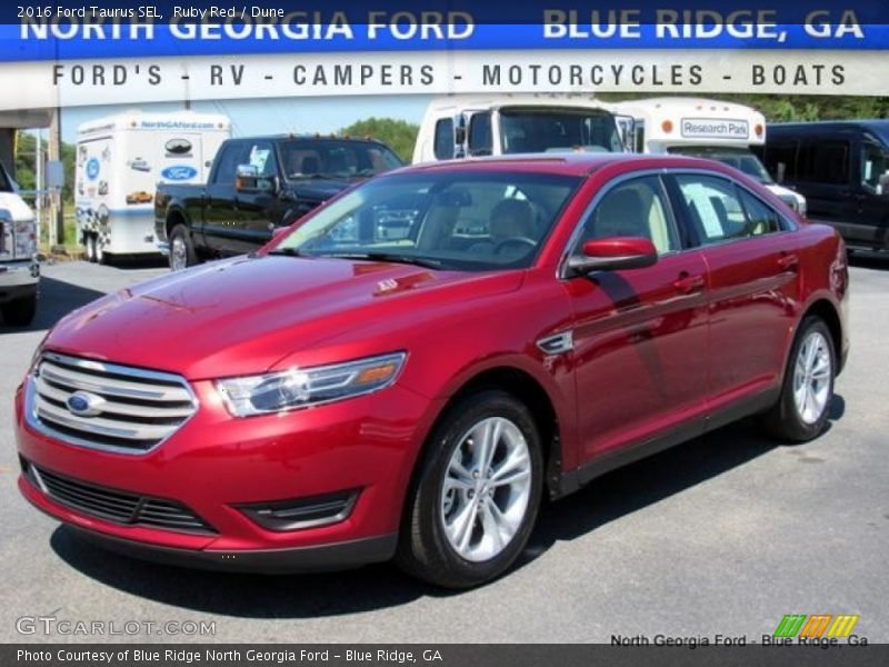 Ruby Red / Dune 2016 Ford Taurus SEL
