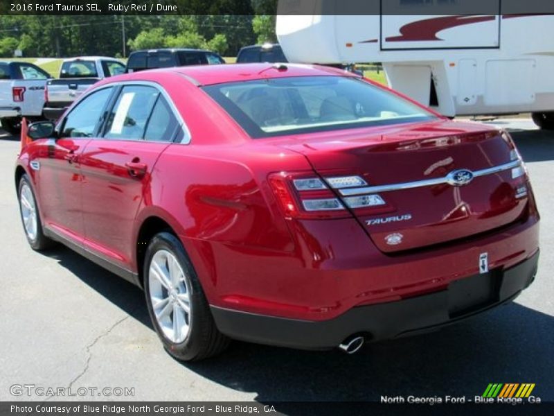 Ruby Red / Dune 2016 Ford Taurus SEL
