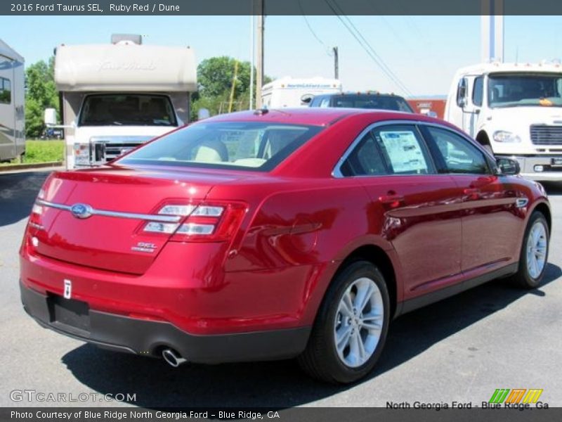 Ruby Red / Dune 2016 Ford Taurus SEL