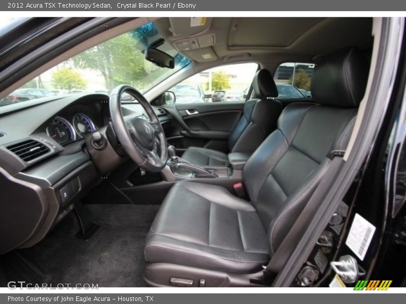 Crystal Black Pearl / Ebony 2012 Acura TSX Technology Sedan