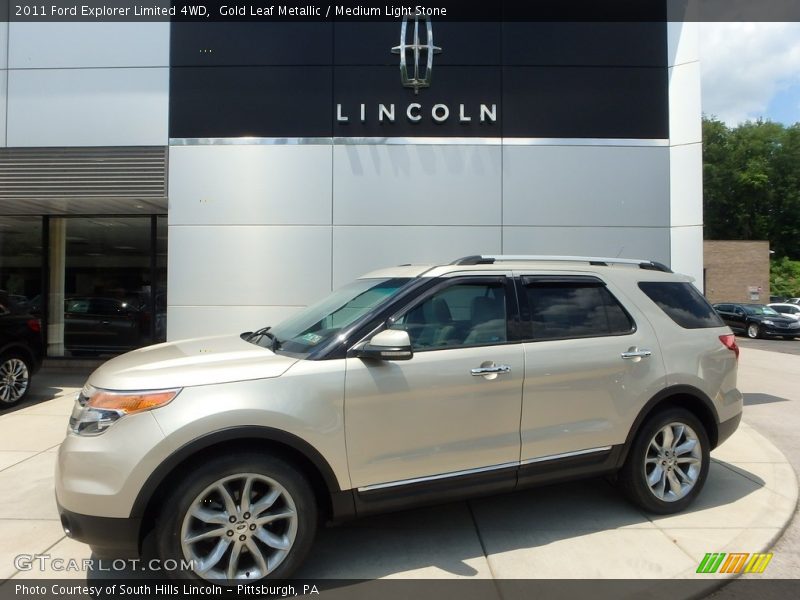 Gold Leaf Metallic / Medium Light Stone 2011 Ford Explorer Limited 4WD