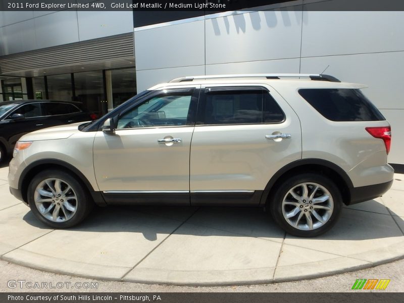 Gold Leaf Metallic / Medium Light Stone 2011 Ford Explorer Limited 4WD
