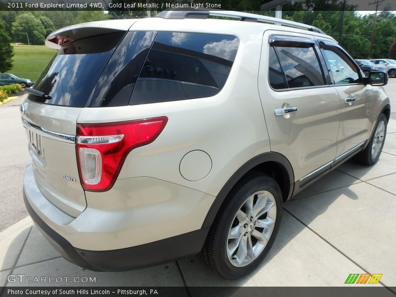 Gold Leaf Metallic / Medium Light Stone 2011 Ford Explorer Limited 4WD