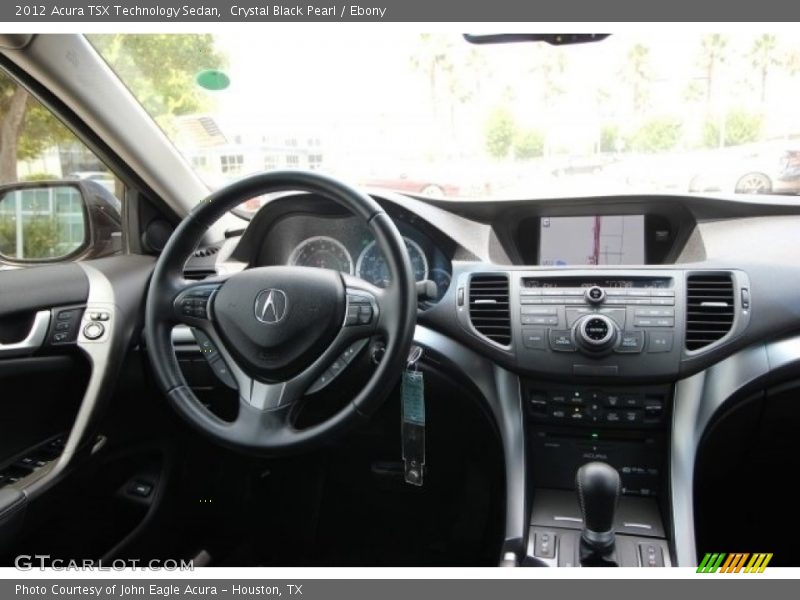 Crystal Black Pearl / Ebony 2012 Acura TSX Technology Sedan