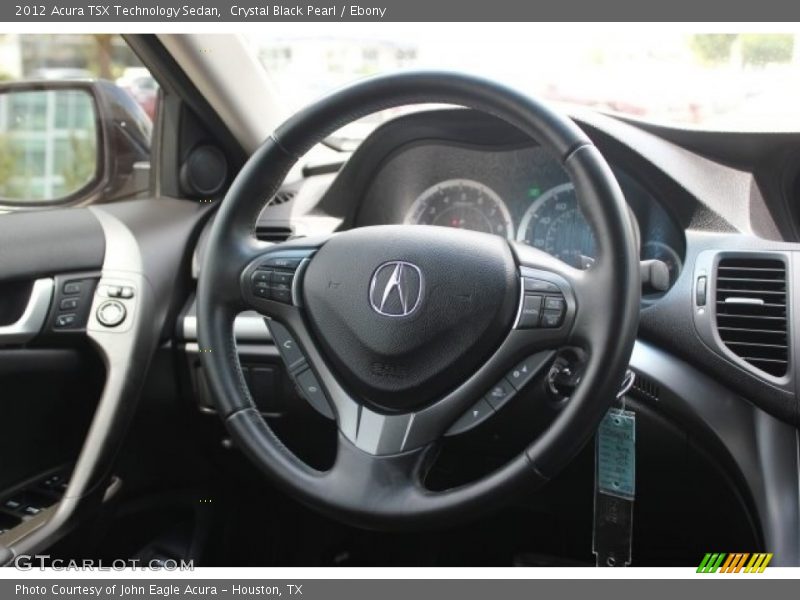 Crystal Black Pearl / Ebony 2012 Acura TSX Technology Sedan