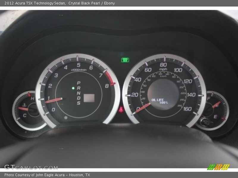 Crystal Black Pearl / Ebony 2012 Acura TSX Technology Sedan