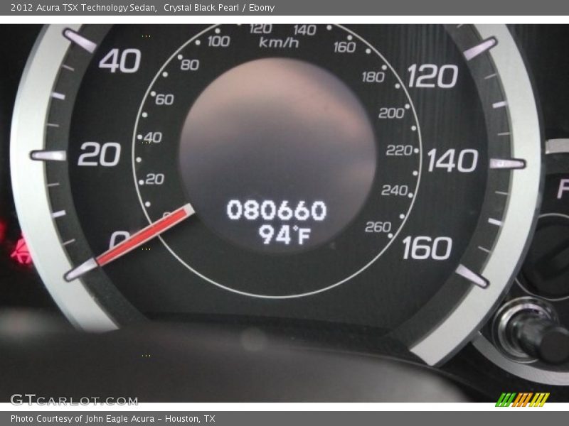 Crystal Black Pearl / Ebony 2012 Acura TSX Technology Sedan