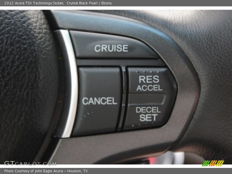 Crystal Black Pearl / Ebony 2012 Acura TSX Technology Sedan