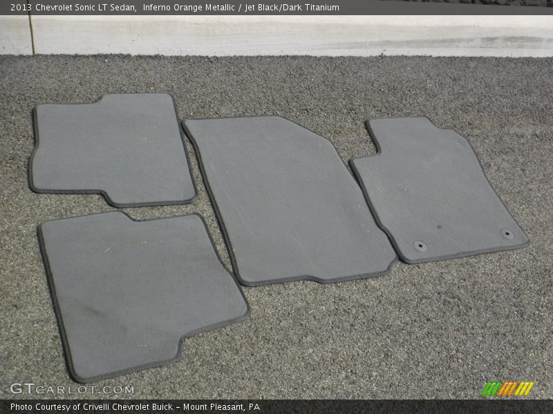 Inferno Orange Metallic / Jet Black/Dark Titanium 2013 Chevrolet Sonic LT Sedan