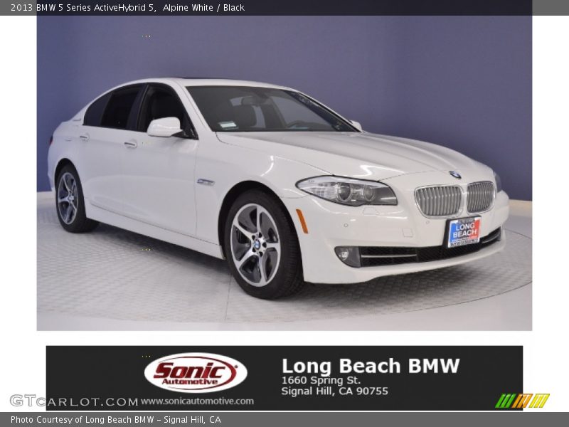 Alpine White / Black 2013 BMW 5 Series ActiveHybrid 5