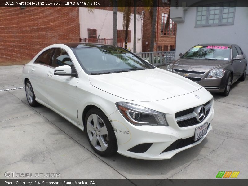 Cirrus White / Black 2015 Mercedes-Benz CLA 250