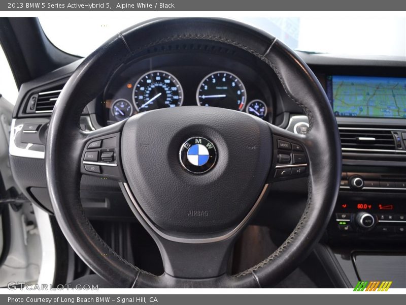 Alpine White / Black 2013 BMW 5 Series ActiveHybrid 5