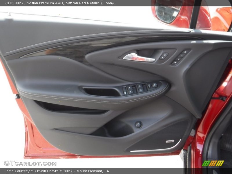 Saffron Red Metallic / Ebony 2016 Buick Envision Premium AWD