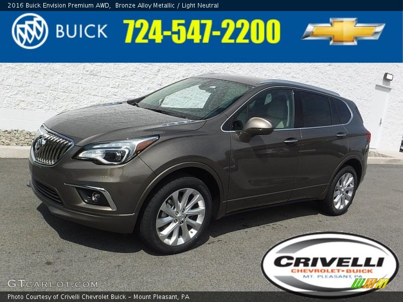 Bronze Alloy Metallic / Light Neutral 2016 Buick Envision Premium AWD