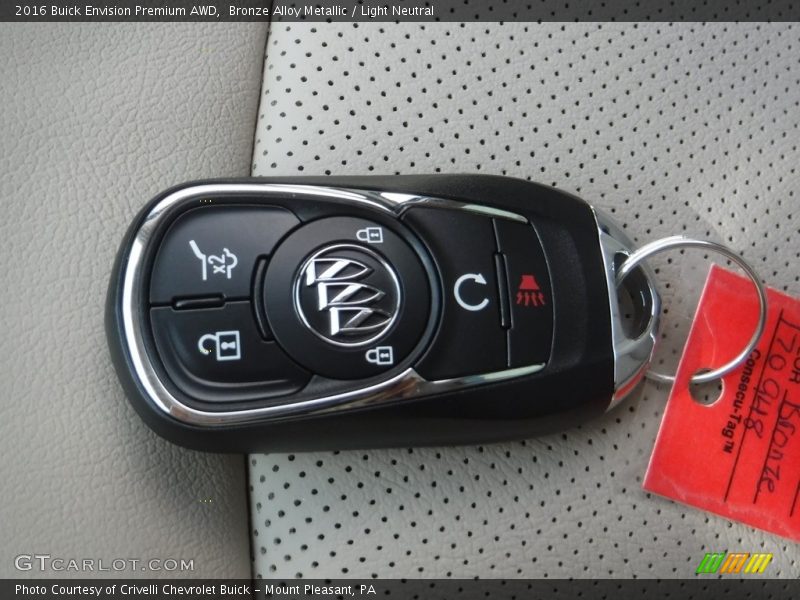 Bronze Alloy Metallic / Light Neutral 2016 Buick Envision Premium AWD