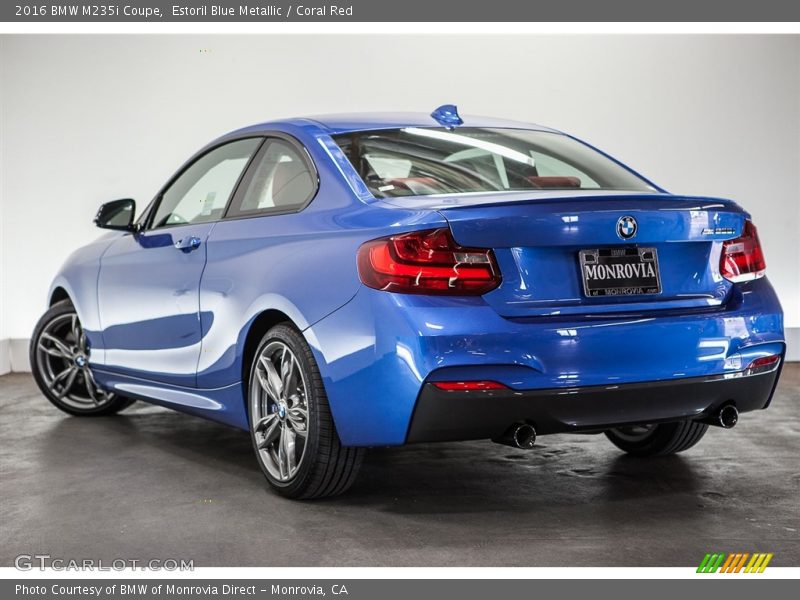 Estoril Blue Metallic / Coral Red 2016 BMW M235i Coupe
