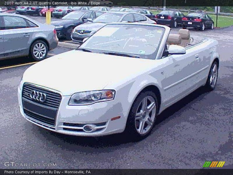 Ibis White / Beige 2007 Audi A4 2.0T quattro Cabriolet