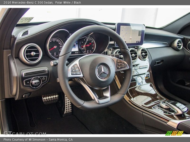 Polar White / Black 2016 Mercedes-Benz C 300 Sedan