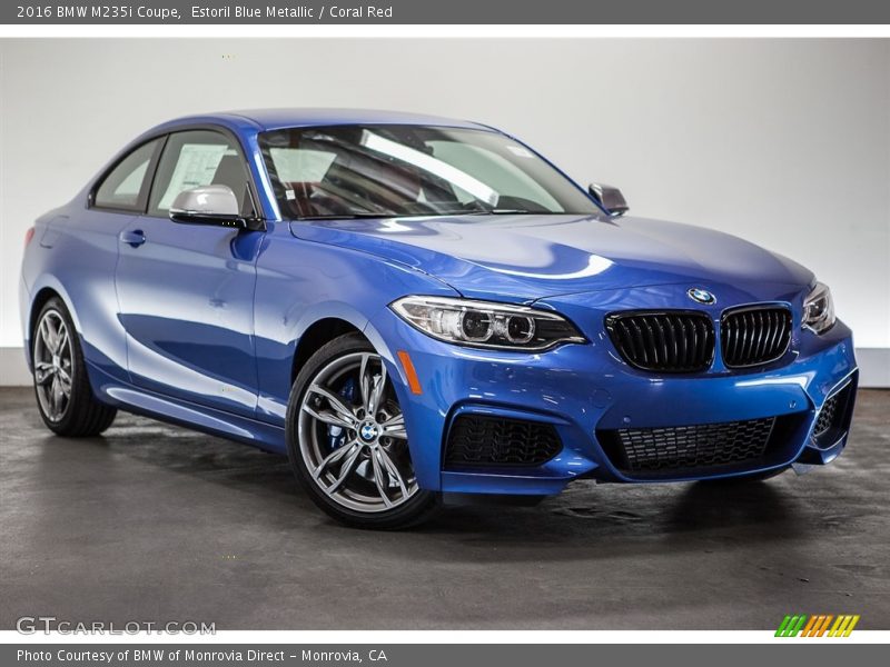Estoril Blue Metallic / Coral Red 2016 BMW M235i Coupe