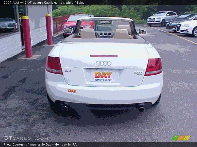 Ibis White / Beige 2007 Audi A4 2.0T quattro Cabriolet