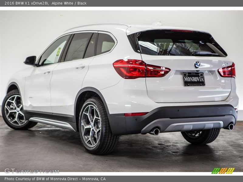 Alpine White / Black 2016 BMW X1 xDrive28i