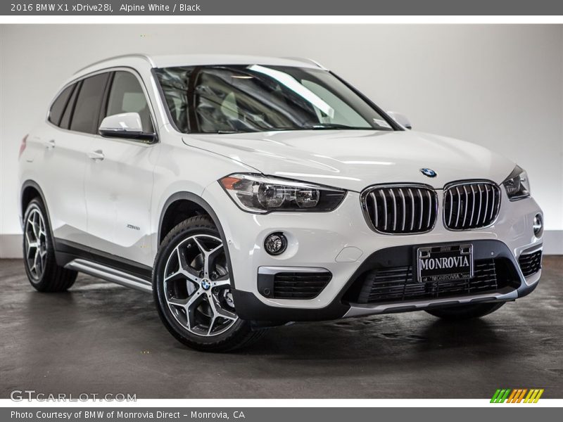 Alpine White / Black 2016 BMW X1 xDrive28i