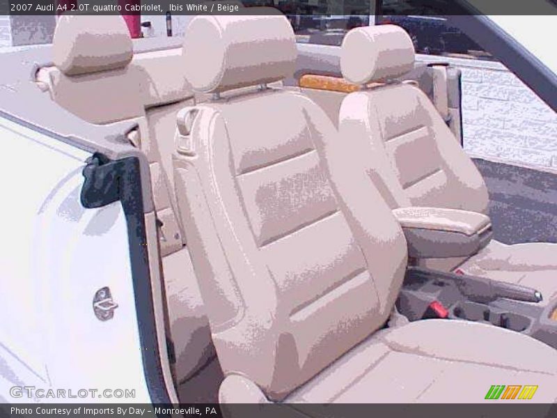 Ibis White / Beige 2007 Audi A4 2.0T quattro Cabriolet