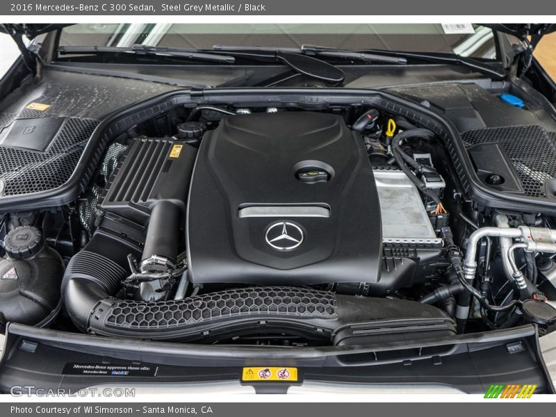 Steel Grey Metallic / Black 2016 Mercedes-Benz C 300 Sedan