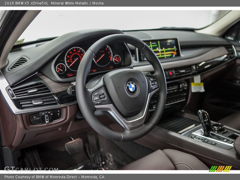Mineral White Metallic / Mocha 2016 BMW X5 xDrive50i