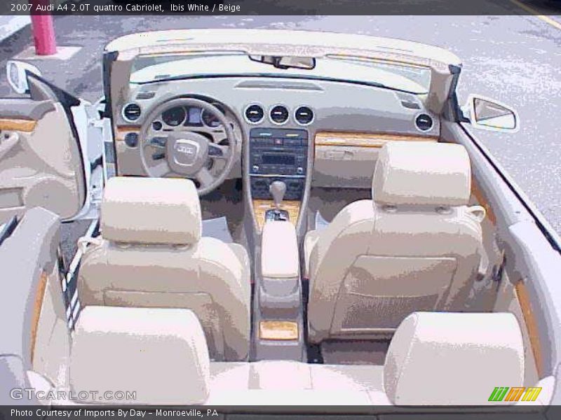 Ibis White / Beige 2007 Audi A4 2.0T quattro Cabriolet
