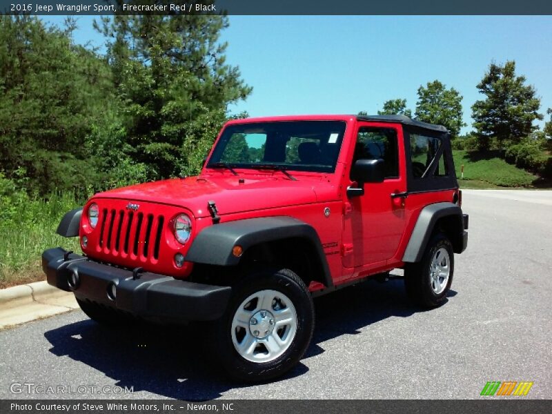 Firecracker Red / Black 2016 Jeep Wrangler Sport