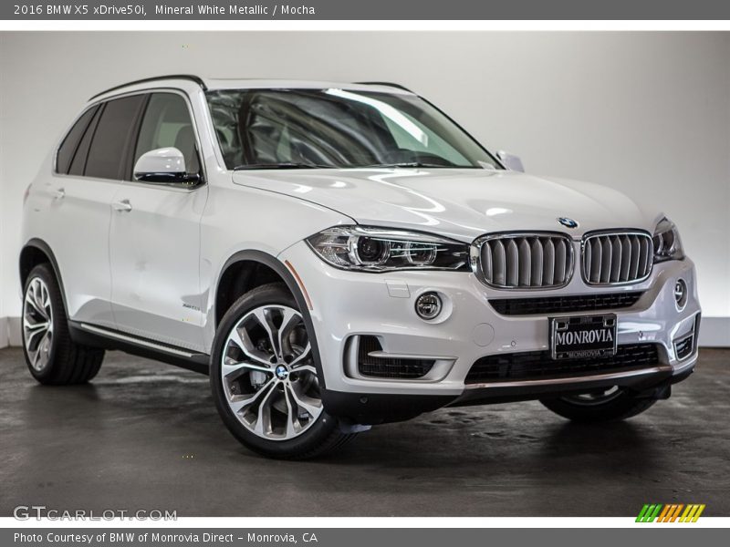 Mineral White Metallic / Mocha 2016 BMW X5 xDrive50i