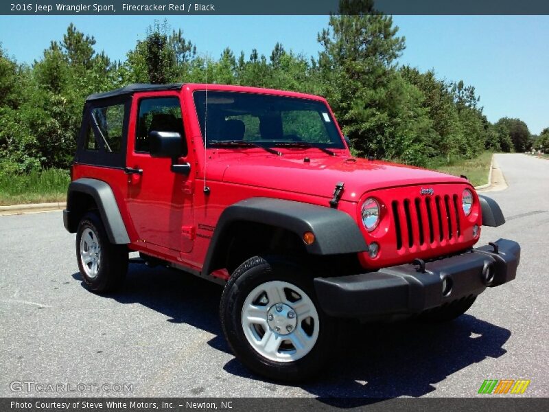 Firecracker Red / Black 2016 Jeep Wrangler Sport