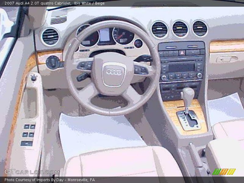 Ibis White / Beige 2007 Audi A4 2.0T quattro Cabriolet