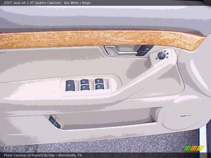 Ibis White / Beige 2007 Audi A4 2.0T quattro Cabriolet