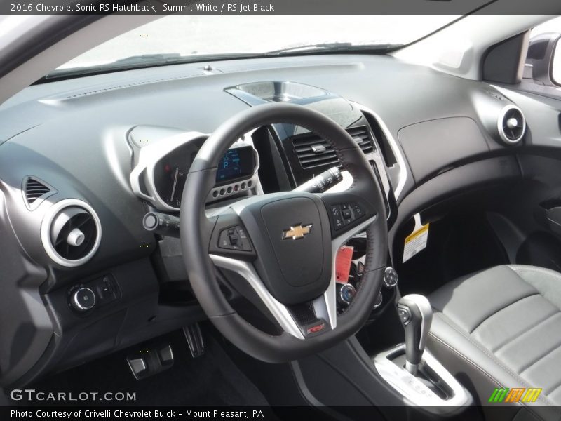 Summit White / RS Jet Black 2016 Chevrolet Sonic RS Hatchback