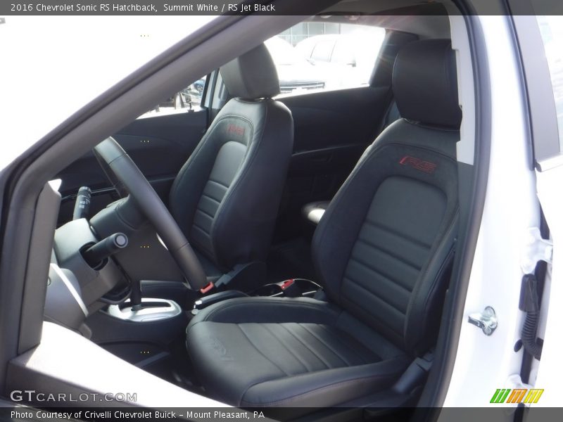 Summit White / RS Jet Black 2016 Chevrolet Sonic RS Hatchback