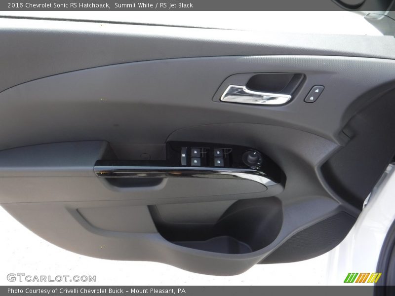 Summit White / RS Jet Black 2016 Chevrolet Sonic RS Hatchback
