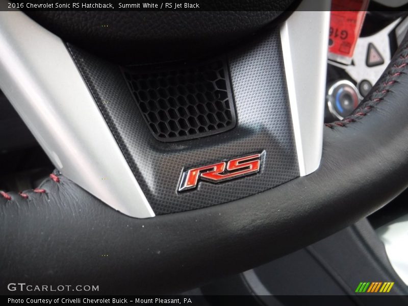 Summit White / RS Jet Black 2016 Chevrolet Sonic RS Hatchback