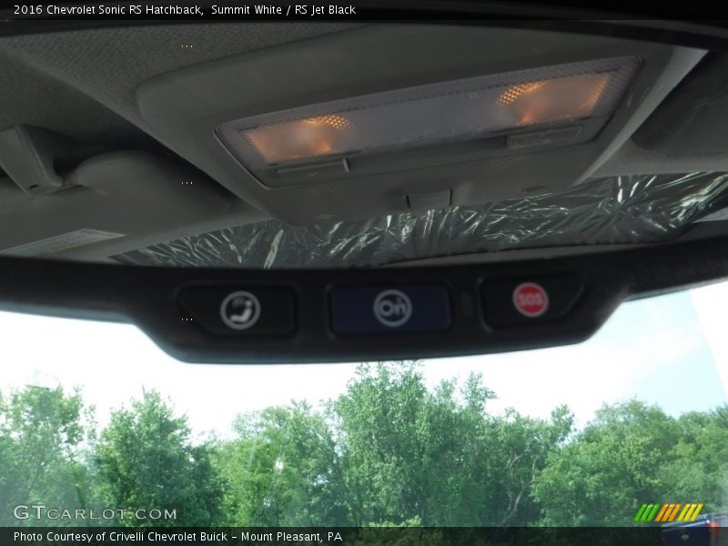 Summit White / RS Jet Black 2016 Chevrolet Sonic RS Hatchback