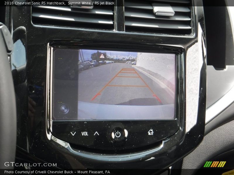 Summit White / RS Jet Black 2016 Chevrolet Sonic RS Hatchback