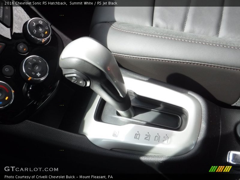 Summit White / RS Jet Black 2016 Chevrolet Sonic RS Hatchback