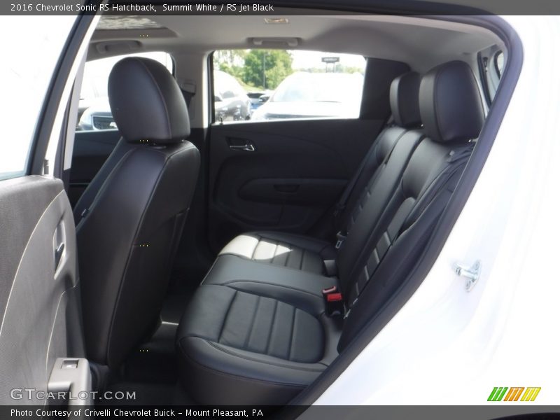 Summit White / RS Jet Black 2016 Chevrolet Sonic RS Hatchback