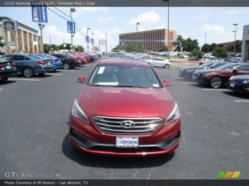 Venetian Red / Gray 2016 Hyundai Sonata Sport