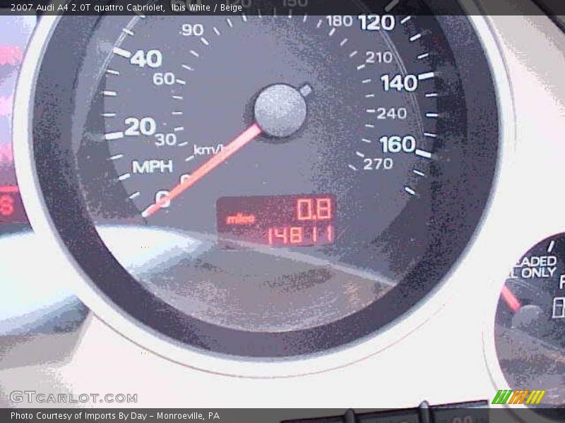 Ibis White / Beige 2007 Audi A4 2.0T quattro Cabriolet