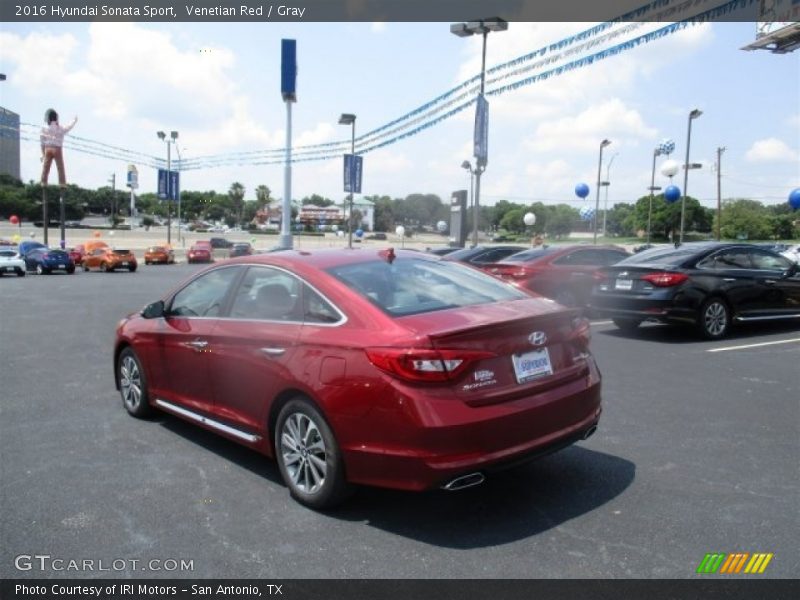 Venetian Red / Gray 2016 Hyundai Sonata Sport