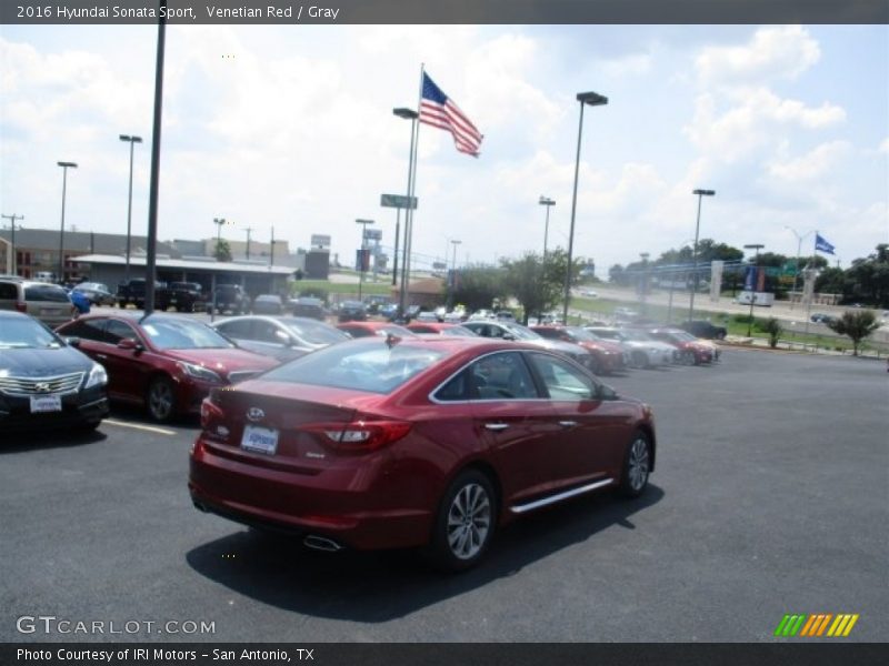 Venetian Red / Gray 2016 Hyundai Sonata Sport