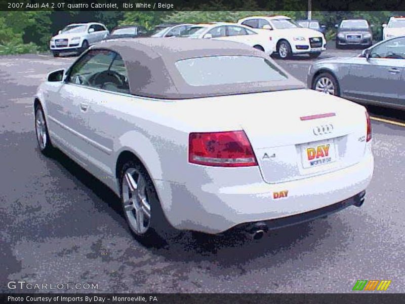 Ibis White / Beige 2007 Audi A4 2.0T quattro Cabriolet