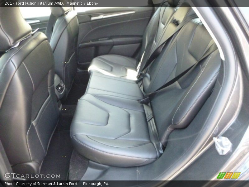 Rear Seat of 2017 Fusion Titanium AWD