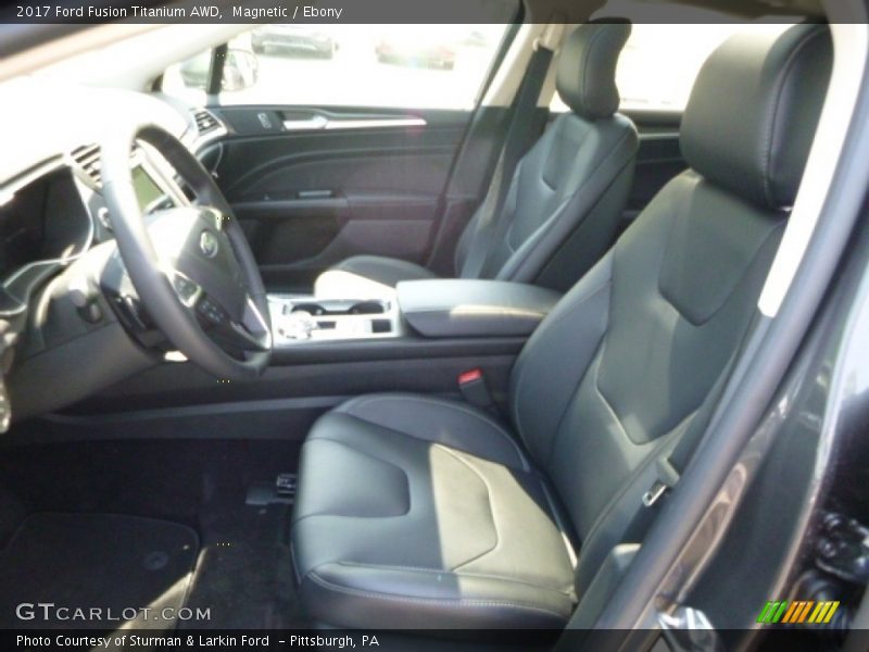 Front Seat of 2017 Fusion Titanium AWD